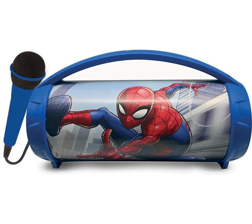 LEXIBOOK BTP585SPZ Portable Bluetooth Speaker - Spider Man, Red,Blue - Image 1