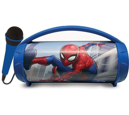 LEXIBOOK BTP585SPZ Portable Bluetooth Speaker - Spider Man, Red,Blue