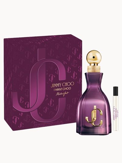 Jimmy Choo I Want Choo Midnight Gift Set: Eau de Parfum 60ml + Travel Spray 10ml (Worth £92)