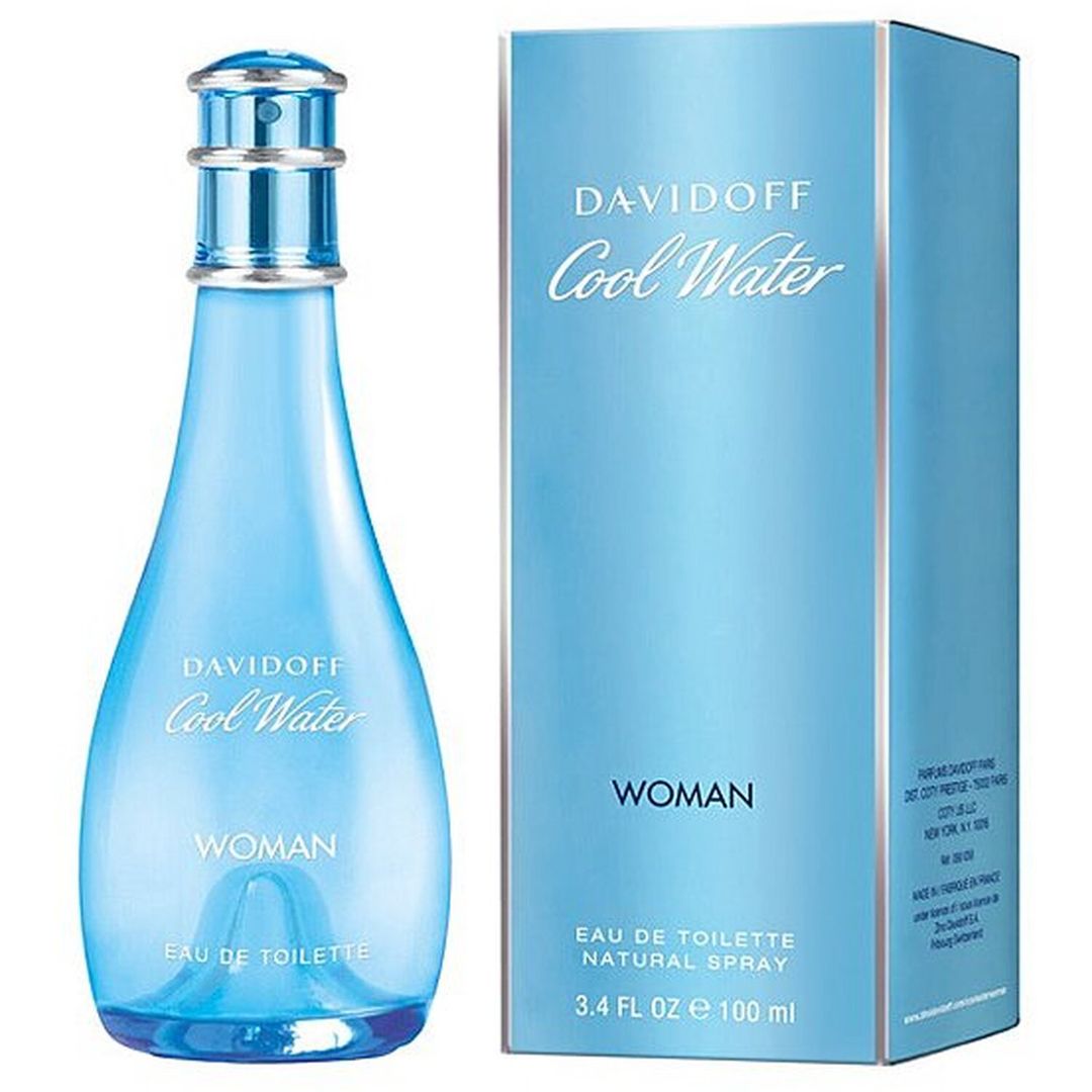 Davidoff Cool Water Eau de Toilette Women's Perfume Spray 100ml - Blue - Image 1