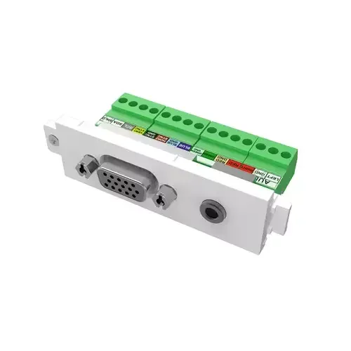 Vision TC3 VGAF3.5MM socket-outlet VGA + 3.5 mm White - Image 1