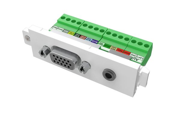 Vision TC3 VGAF3.5MM socket-outlet VGA + 3.5 mm White - Thumbnail 2