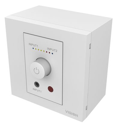 Vision TC3-AMP audio amplifier 2.0 channels Home White - Thumbnail 2