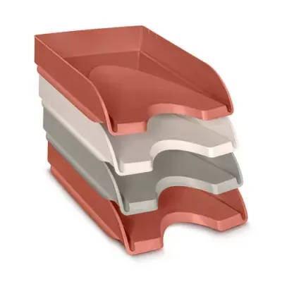CEP Terra Nova by Cep Letter Trays (Terracotta/Beige/Sand) Assorted Colours (Set of 4) - 1020049381
