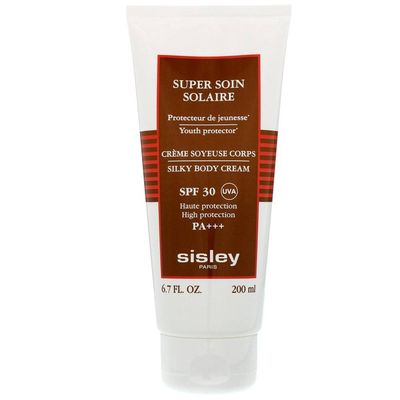 Sisley Women's Super Soin Solaire Silky Body Cream SPF30 200ml in Clear