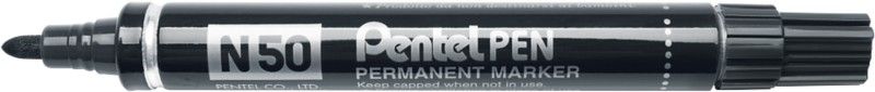 Pentel N 50 permanent marker Bullet tip Black 12 pc(s) - Image 1