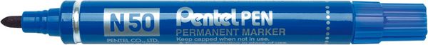 Pentel N 50 permanent marker Bullet tip Blue 12 pc(s)