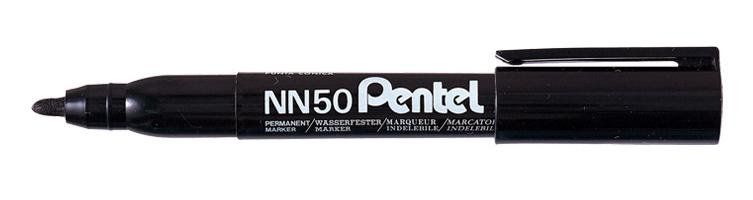 Pentel NN50 permanent marker Bullet tip Black 12 pc(s) - Image 1