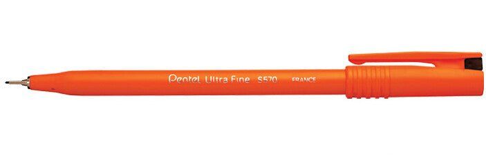 Pentel Ultra Fine fineliner Black 12 pc(s) - Image 1