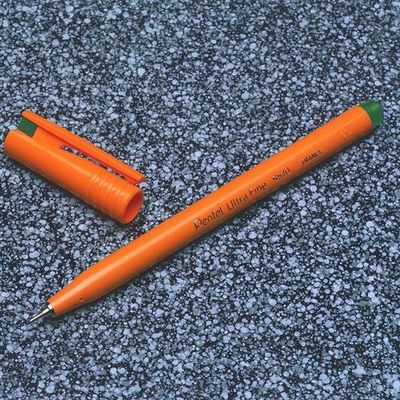 Pentel Ultra Fine fineliner Green 12 pc(s)