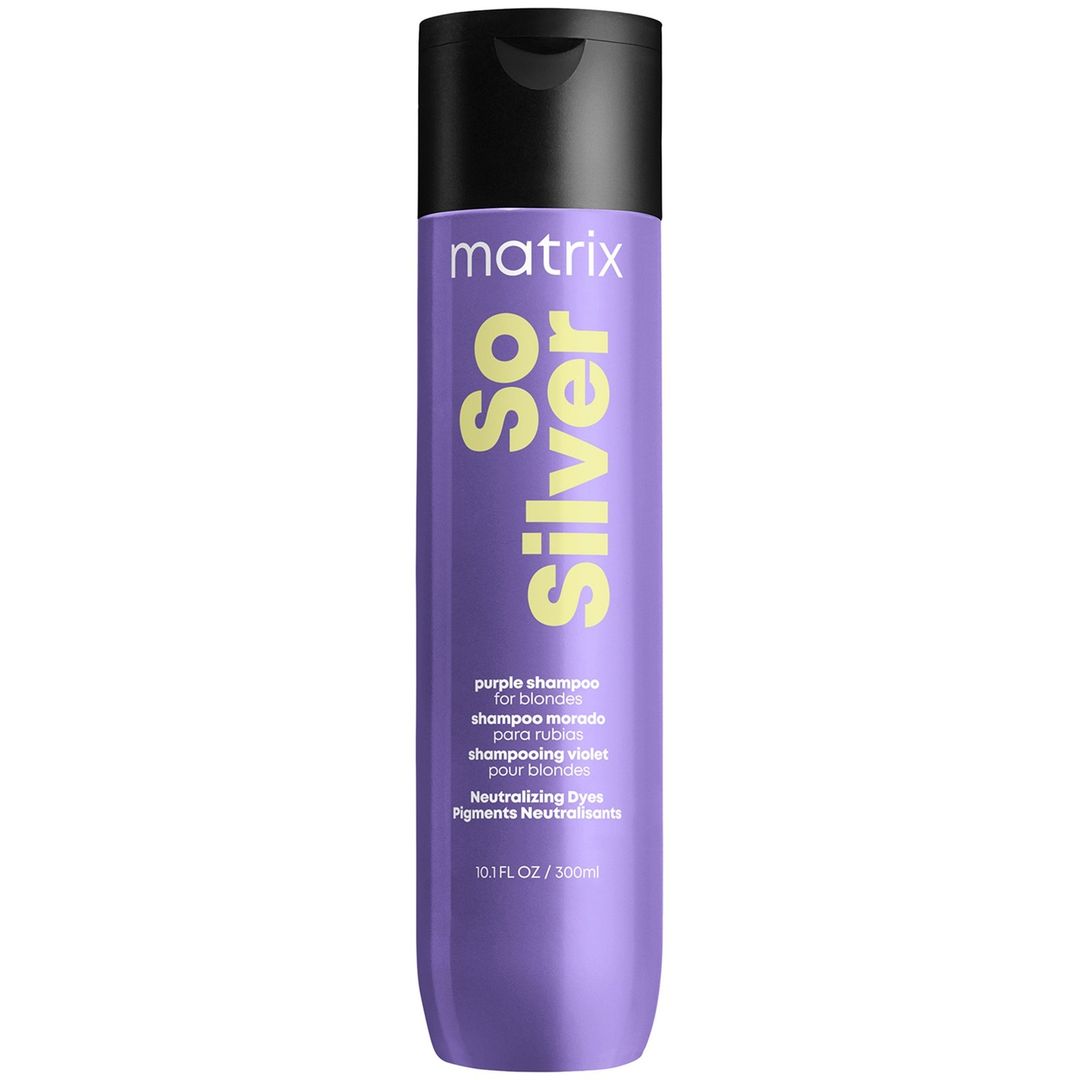 Matrix Total Results So Silver Purple Toning Shampoo for Blonde, Silver & Grey Hair 300ml - Image 1