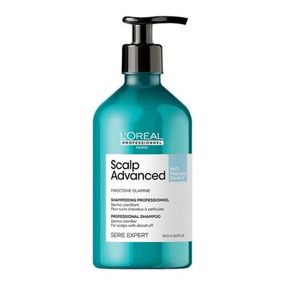 L'Oreal Professionnel Serie Expert Scalp Advanced Anti-Dandruff Dermo-Clarifier Shampoo 500ml in Clear