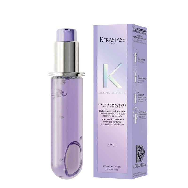Kérastase Blond Absolu Hair Oil Huile Cicagloss Refill Capsule 75ml - Image 1
