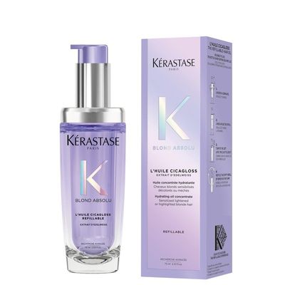 Kérastase Blond Absolu Hair Oil Huile Cicagloss Refillable Bottle 75m