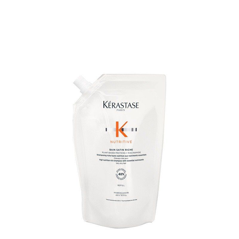 Kérastase Nutritive Bain Satin Riche Shampoo Refill Pouch 500ml - Image 1