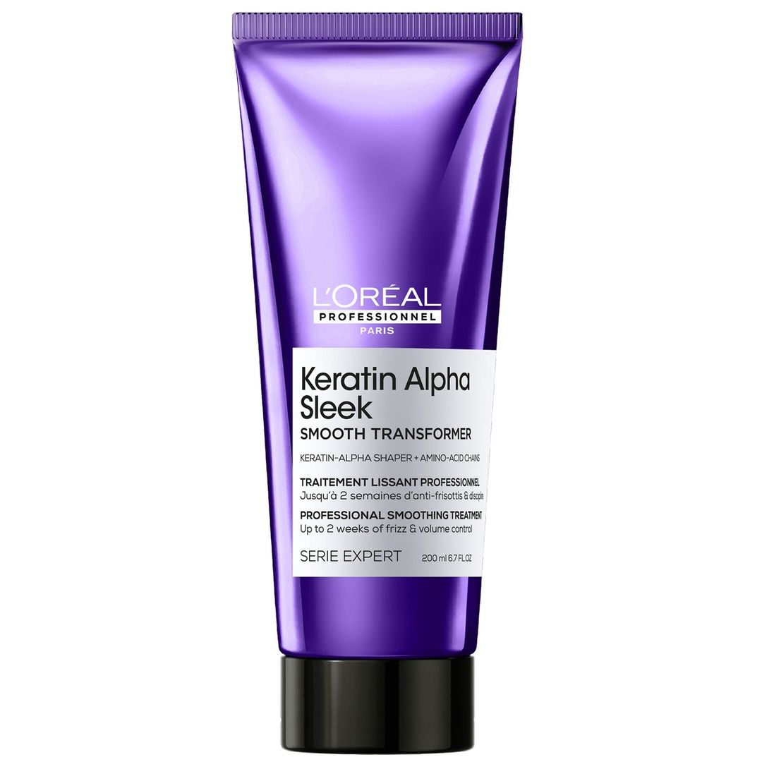L'Oréal Professionnel Keratin Alpha Sleek Smooth Transformer 1x a week Treatment Anti Frizz & Smoothing 200ml - Image 1