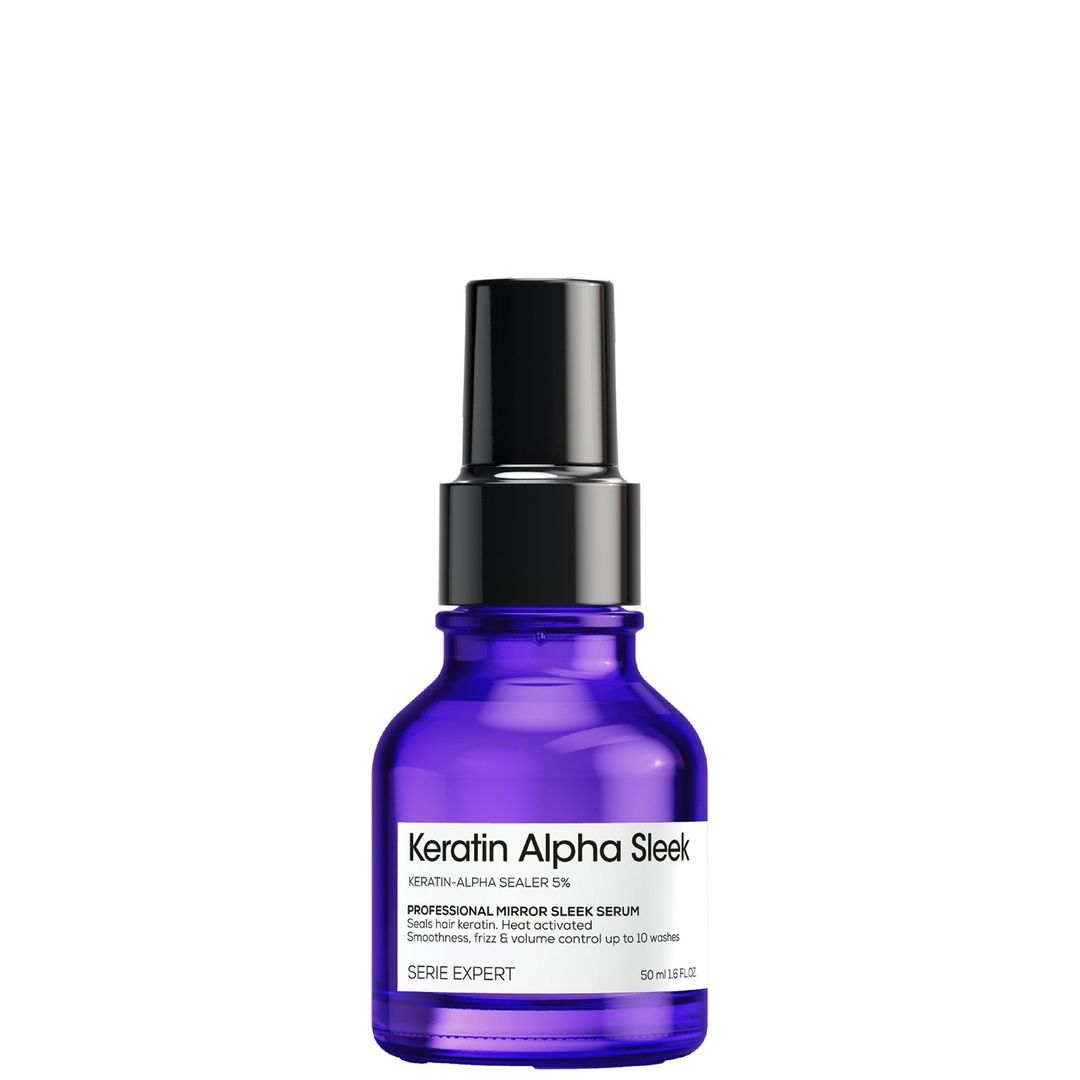 L'Oréal Professionnel Keratin Alpha Sleek Hair Serum Anti Frizz, Smoothing & Glass Shine 50ml - Image 1