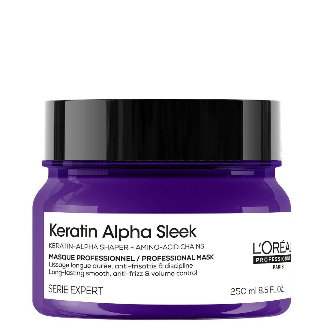 L'Oréal Professionnel Keratin Alpha Sleek Hair Mask Anti Frizz & Smoothing 250ml - Image 1