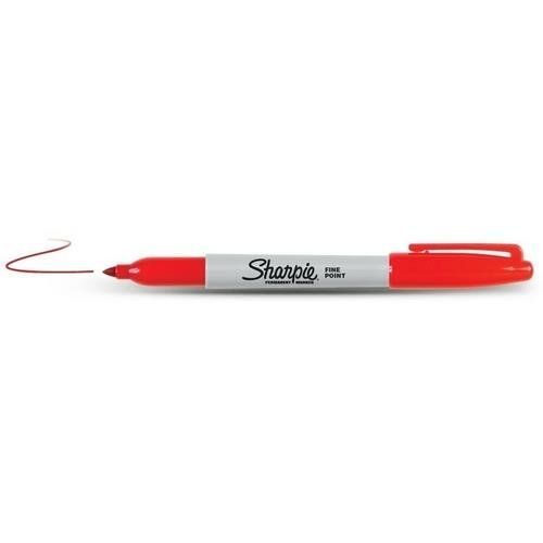 Sharpie Fine Point permanent marker Fine tip Red - Image 1