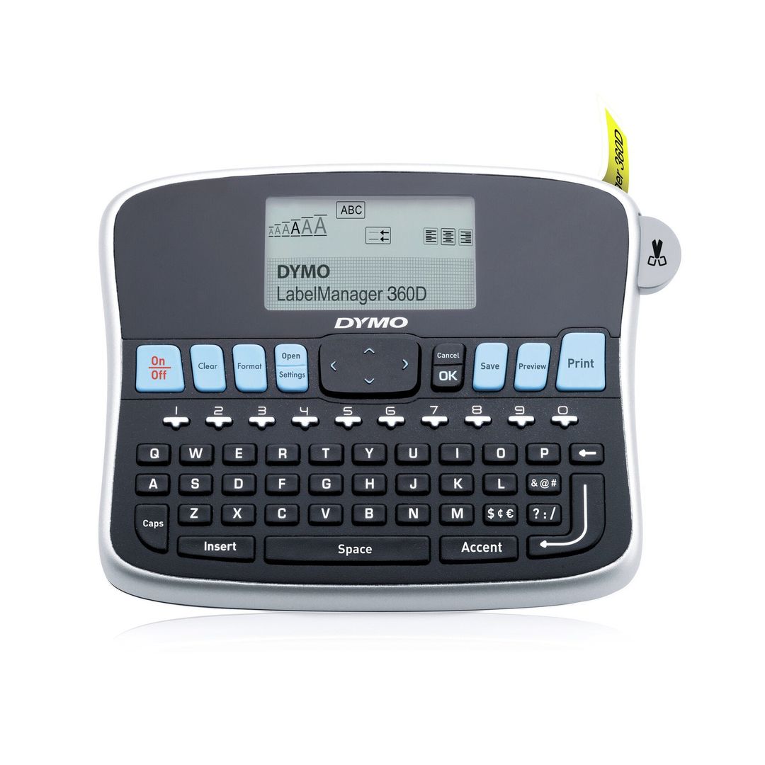 DYMO LabelManager 360D label printer Thermal transfer 180 x 180 DPI 12 mm/sec Wired D1 QWERTY - Image 1
