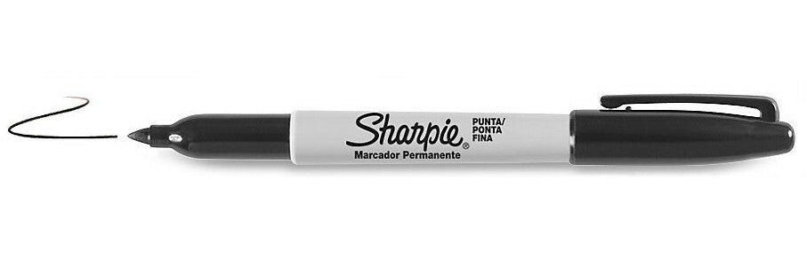 Sharpie Fine Point permanent marker Fine tip Black 12 pc(s) - Image 1