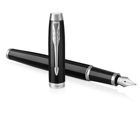 Parker IM fountain pen Cartridge filling system Black Chrome 1 pc(s)