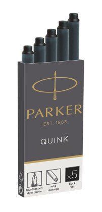 Parker Quink inktpatronen zwart. doos met 5 stuks Black 5 pc(s)