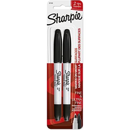 Sharpie 1985878 permanent marker Black 2 pc(s) - Image 1