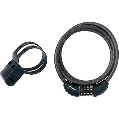 Master Lock Cable Combination Lock 10mm x 1.8m Black - Thumbnail 2