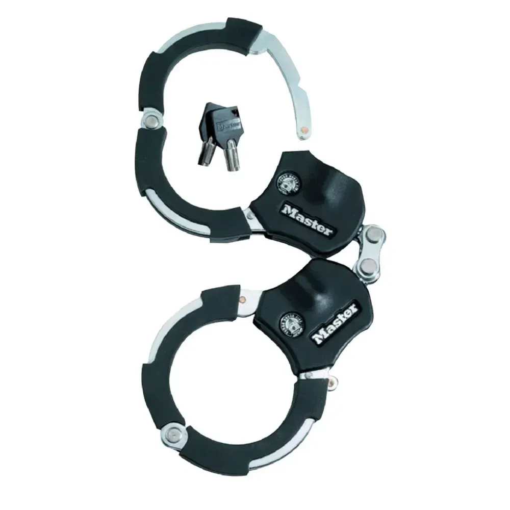 Master Lock Street Cuff Hardened Steel Lock 7.6cm Black - Image 1