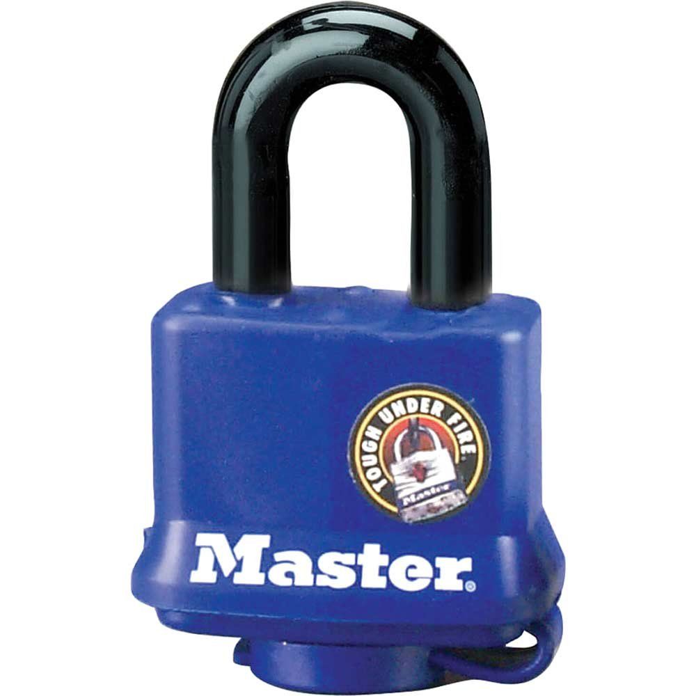 Masterlock Weather Tough Padlock 40mm Blue Standard - Image 1