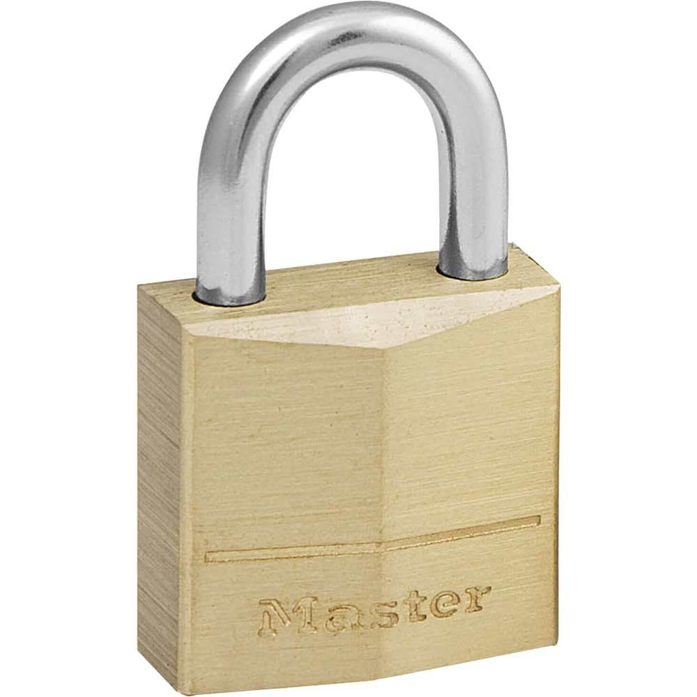 Masterlock Solid Brass Padlock 20mm Standard - Image 1
