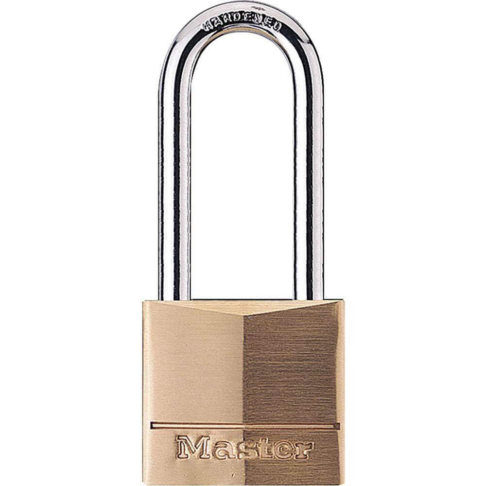 Masterlock Solid Brass Padlock 40mm Extra Long - Image 1