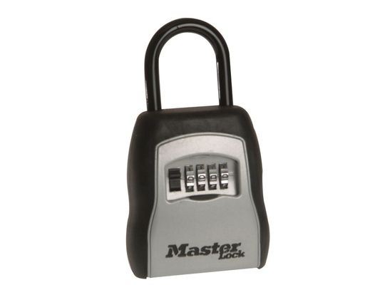 Master Lock 5400EURD 5400E Portable Shackled Combination Key Lock Box (Up To 3 Keys)