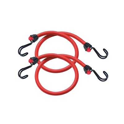 Master Lock 3020EURDAT Twin Wire Bungee Cord 60Cm Red 2 Piece