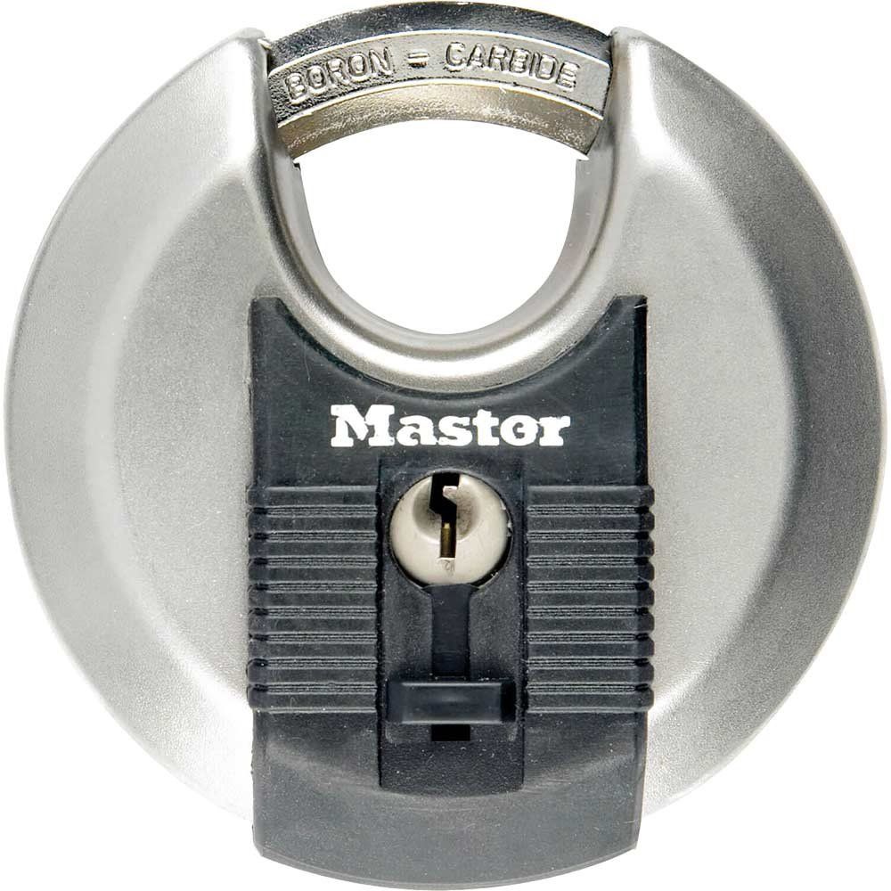 Masterlock Excell Stainless Steel Discus Padlock 80mm Standard - Image 1
