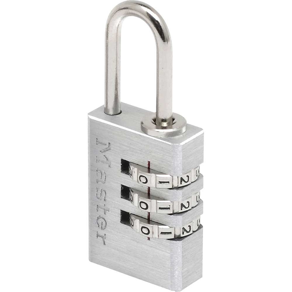 Masterlock Aluminium Combination Padlock 20mm Standard - Image 1