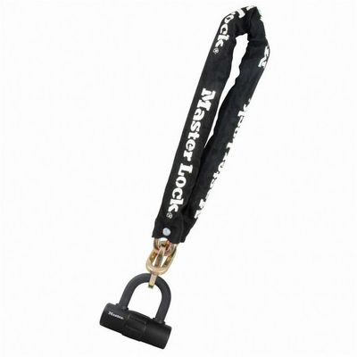 Master Lock 8234EURDPRO Heavy Duty Bike Chain Lock with Mini D Lock