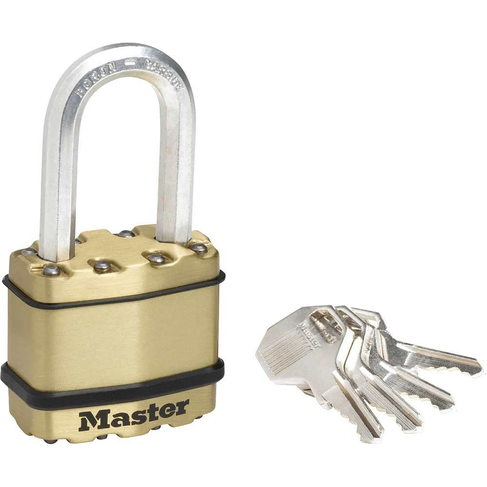 Masterlock Excell Brass Finish Padlock 45mm Long - Image 1