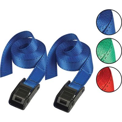 Masterlock Tie Down Lashing Straps 5000mm Assorted Pack of 2