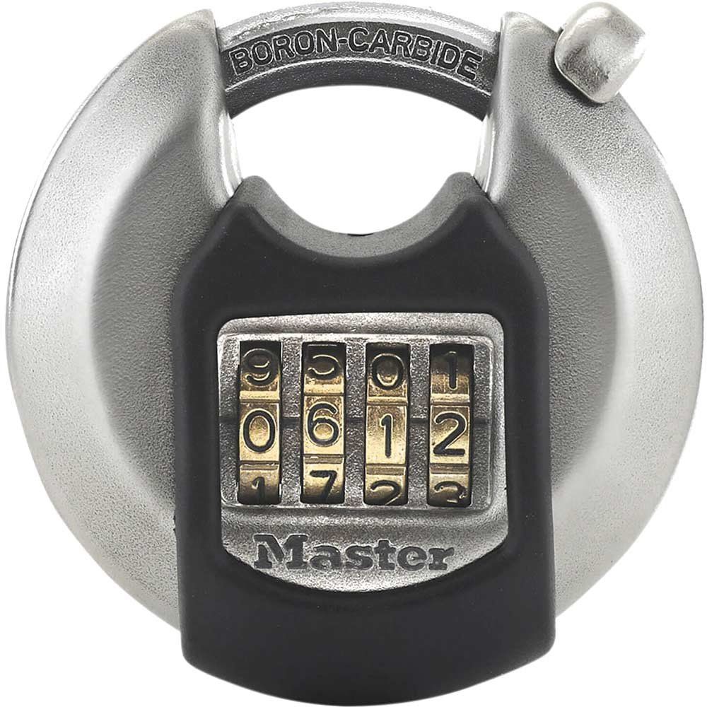 Masterlock Excell Stainless Steel Discus Combination Padlock 70mm Standard - Image 1