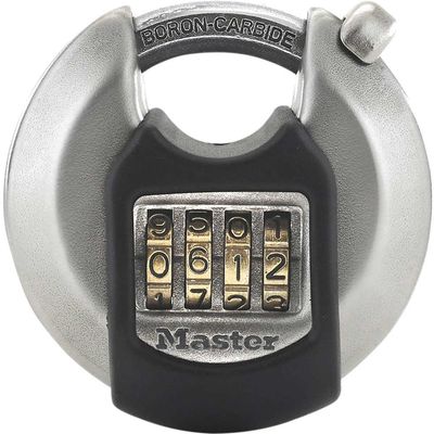 Masterlock Excell Stainless Steel Discus Combination Padlock 70mm Standard