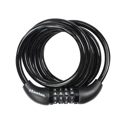 Master Lock Cable Combination Lock 8mm x 1.8m Black