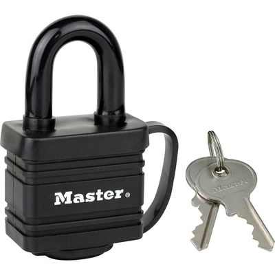 Master Lock Laminated Padlock 40mm Black - Thumbnail 2