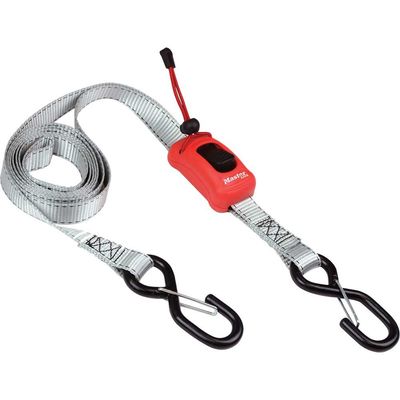 Master Lock Spring Clamp Tie Down Strap 2500 x 25mm Grey - Thumbnail 2