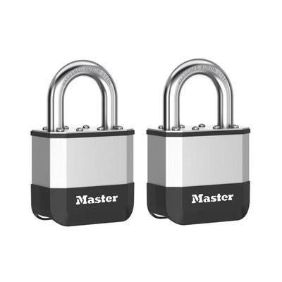 Master Lock PK5EURT Elite™ Laminated 52Mm Padlock - 25Mm Shackle (Pack Of 2)