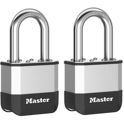 Master Lock PK5EURTLF Elite™ Laminated 52Mm Padlock - 38Mm Shackle (Pack Of 2) - Thumbnail 2