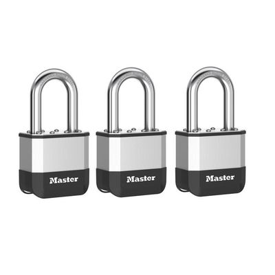 Master Lock PK5EURTRILF Elite™ Laminated 52Mm Padlock - 38Mm Shackle (Pack Of 3)