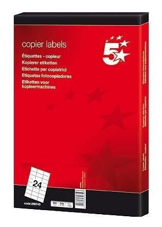 5Star 296743 self-adhesive label White 2400 pc(s)