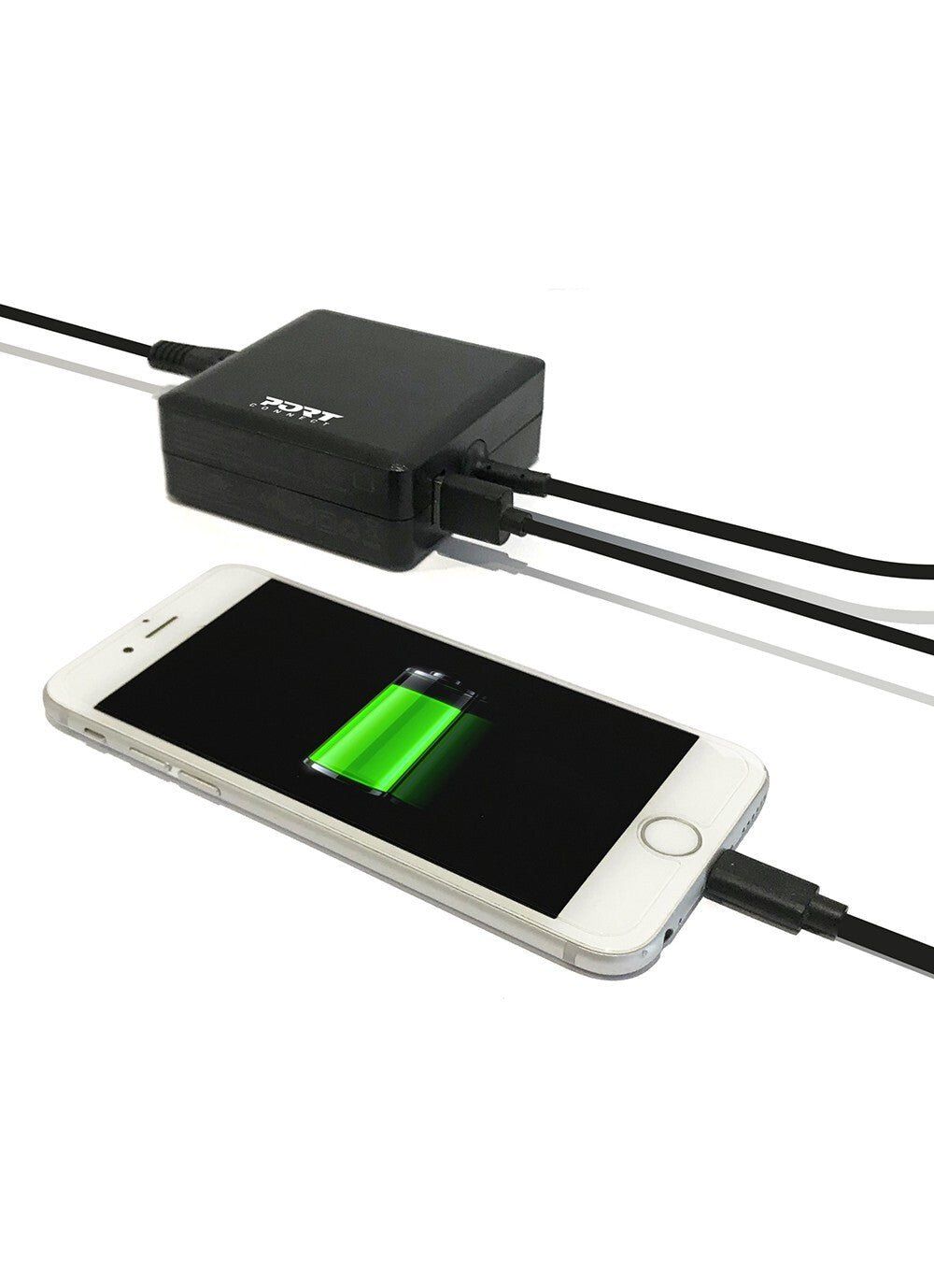 Port Designs 900097-UK power adapter/inverter Indoor 65 W Black - Image 1